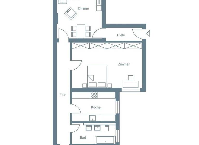 Wohnung zum Kauf provisionsfrei 433.000 € 3 Zimmer 108,1 m² 1. Geschoss Stellingdamm 6 Köpenick Berlin 12555