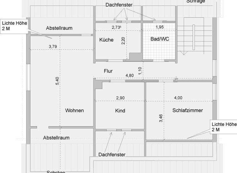 Wohnung zur Miete 750 € 3 Zimmer 55,4 m² 3. Geschoss Max-Reger-Straße 16 Aalen 73430