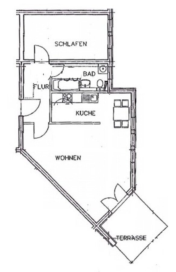 Wohnung zur Miete 690 € 2 Zimmer 66,6 m²<br/>Wohnfläche EG<br/>Geschoss Alte Dorfstraße 37 Burghausen-Rückmarsdorf Leipzig 04178