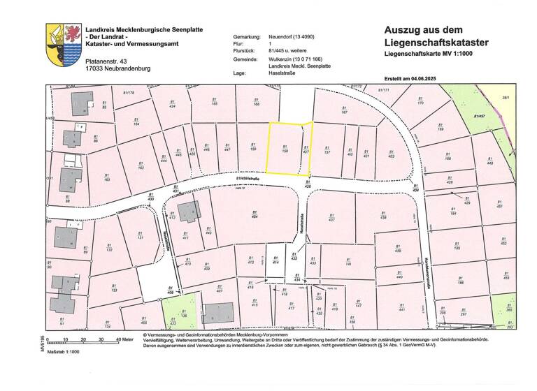 Grundstück zum Kauf 111.840 € 699 m² Grundstück Neuendorf Wulkenzin 17039