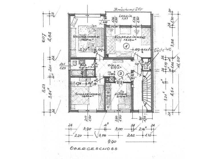 Wohnung zur Miete 650 € 3 Zimmer 82 m² Geschoss 2/3 frei ab sofort Zweckel Gladbeck 45966