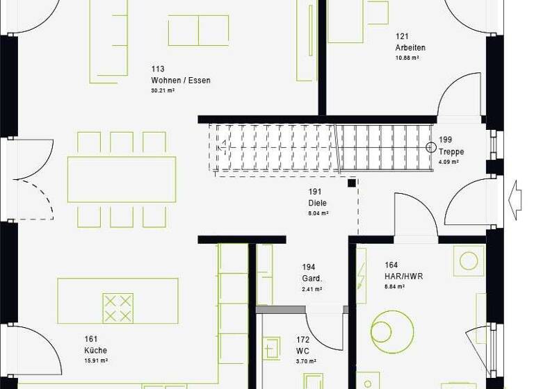 Einfamilienhaus zum Kauf - Erstbezug provisionsfrei 382.869 € 5 Zimmer 162 m² 550 m² Grundstück Heldenfingen 89547