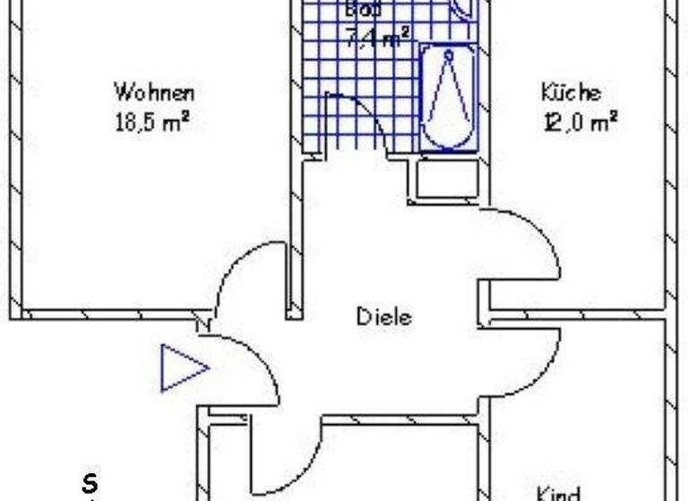 Wohnung zur Miete 620 € 3 Zimmer 73 m² frei ab sofort Ehm-Welk-Str. Evershagen Rostock 18106