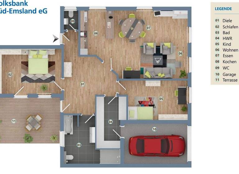 Wohnung zum Kauf 359.000 € 3 Zimmer 93 m² Wietesch/Schleupe Rheine 48431