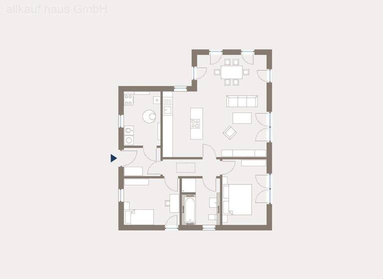 Bungalow zum Kauf - Erstbezug provisionsfrei 225.629 € 3 Zimmer 88,3 m² 540 m² Grundstück Koselitz Röderaue 01609