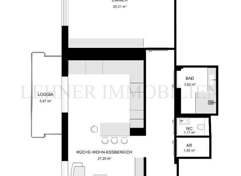 Wohnung zum Kauf - Erstbezug 298.000 € 2 Zimmer 65 m² Sankt Leonhard Graz,02.Bez.:St. Leonhard 8010
