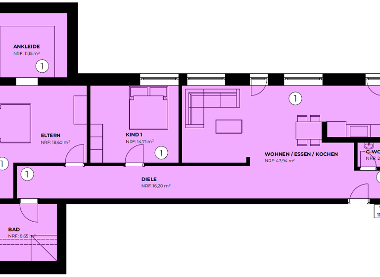 Wohnung zum Kauf provisionsfrei als Kapitalanlage geeignet 420.000 € 3,5 Zimmer 111,6 m² Igel 54298