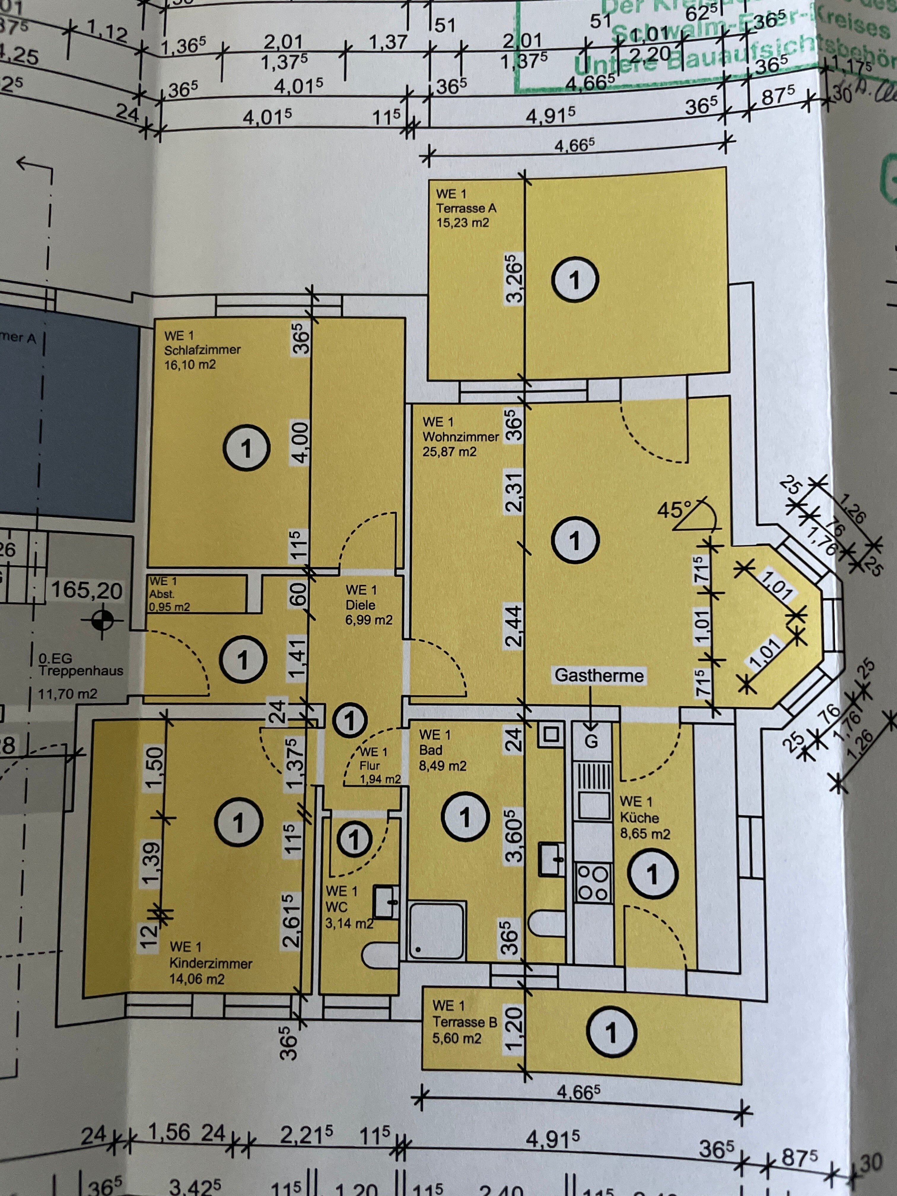 Wohnung zur Miete 765 € 3 Zimmer 85 m²<br/>Wohnfläche EG<br/>Geschoss Borkener Ring 10 Wabern Wabern 34590