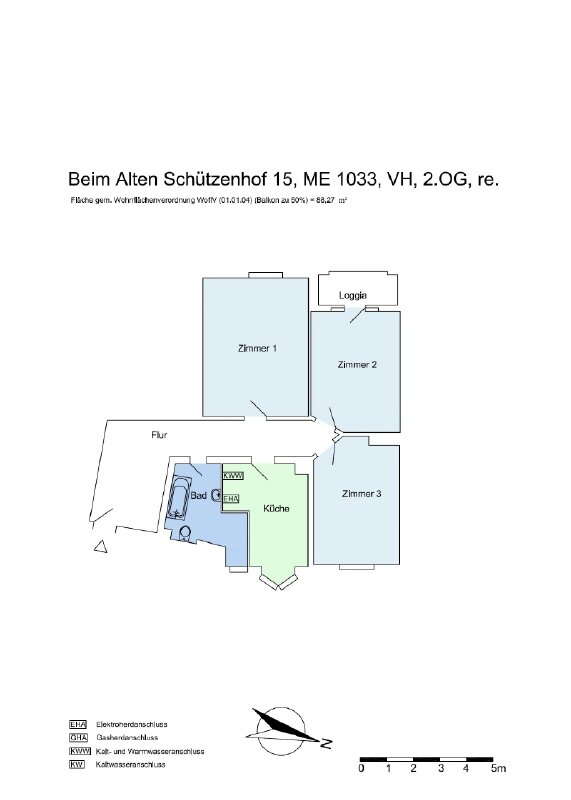 Wohnung zur Miete 1.883 € 3 Zimmer 88,3 m²<br/>Wohnfläche ab sofort<br/>Verfügbarkeit Beim Alten Schützenhof 15 Barmbek - Süd Hamburg 22083