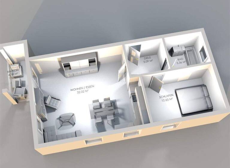 Wohnung zum Kauf 185.000 € 2,5 Zimmer 56 m² 1. Geschoss Reichenberger Straße 5 Höchstadt Höchstadt a.d.Aisch 91315