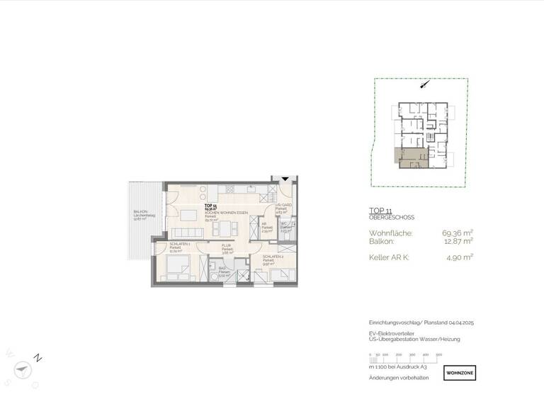 Wohnung zum Kauf - Erstbezug 340.000 € 3 Zimmer 69,4 m² 1. Geschoss Ried im Innkreis 4910