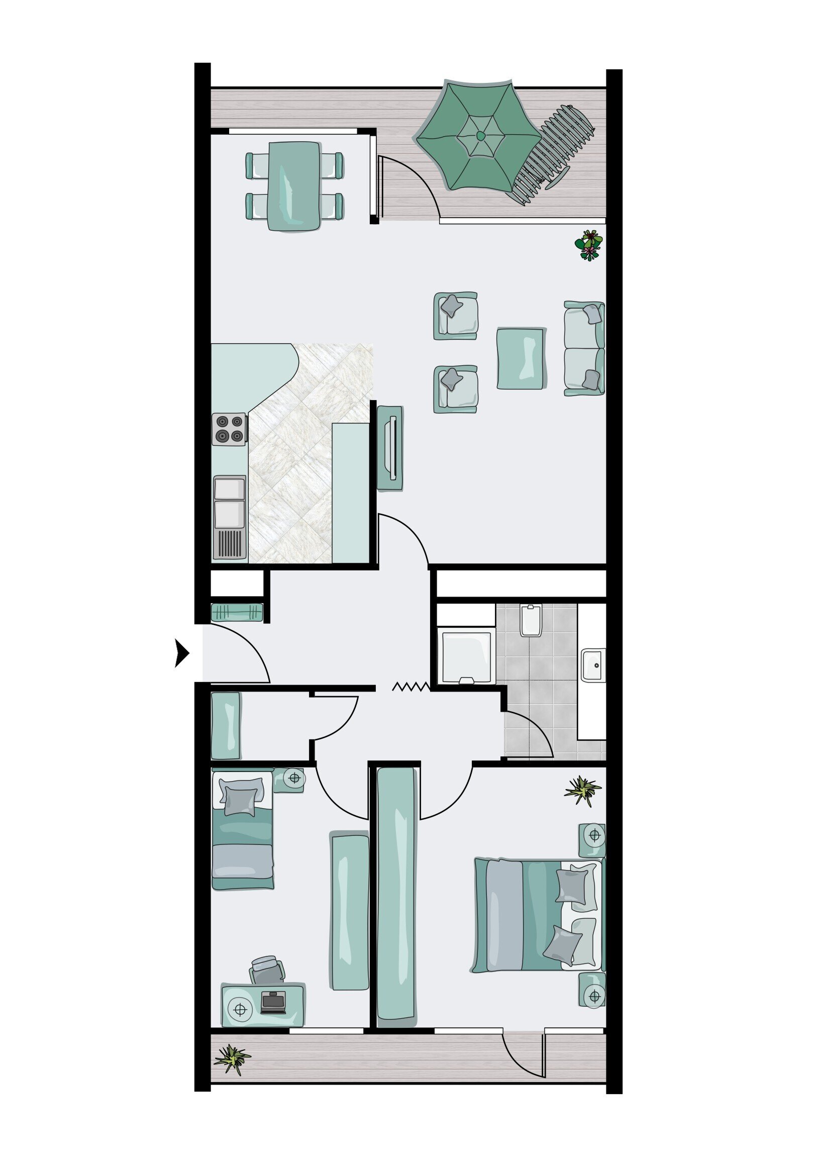 Wohnung zum Kauf 275.000 € 3,5 Zimmer 80,4 m²<br/>Wohnfläche 7.<br/>Geschoss Asemwald Stuttgart 70599