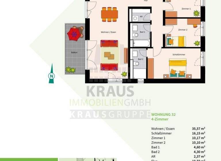 Wohnung zum Kauf provisionsfrei 675.000 € 4 Zimmer 98,8 m² 1. Geschoss Rohrbach Heidelberg 69126