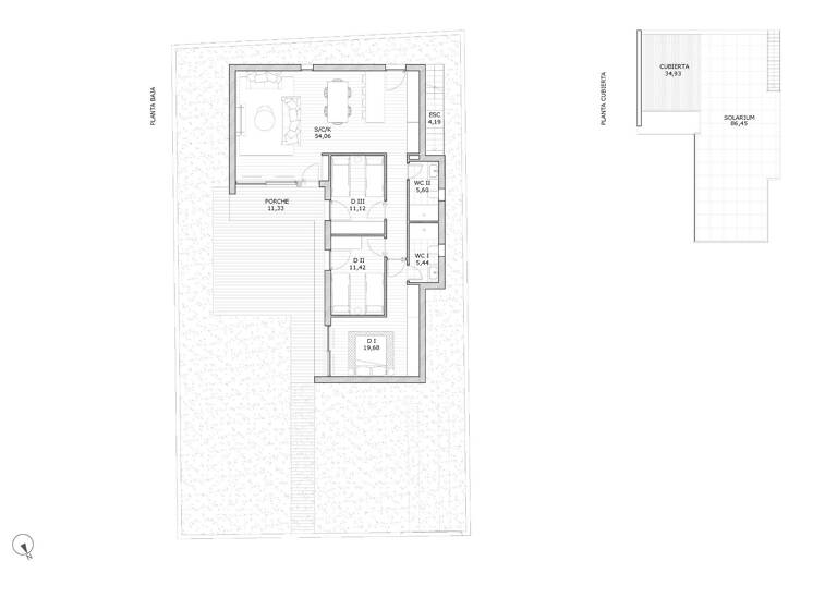 Doppelhaushälfte zum Kauf provisionsfrei 429.900 € 3 Zimmer 107 m² 294 m² Grundstück San Miguel de Salinas