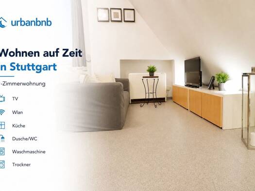 Wohnung zur Miete auf Zeit 1.060 € 1 Zimmer 42 m² frei ab 31.12.2029 Edisonstraße Zuffenhausen Zuffenhausen 70439
