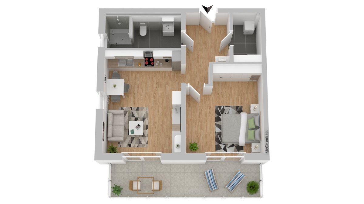 Wohnung zum Kauf 365.788 € 2 Zimmer 64,9 m²<br/>Wohnfläche 2.<br/>Geschoss Hammerweg Weiden 92637