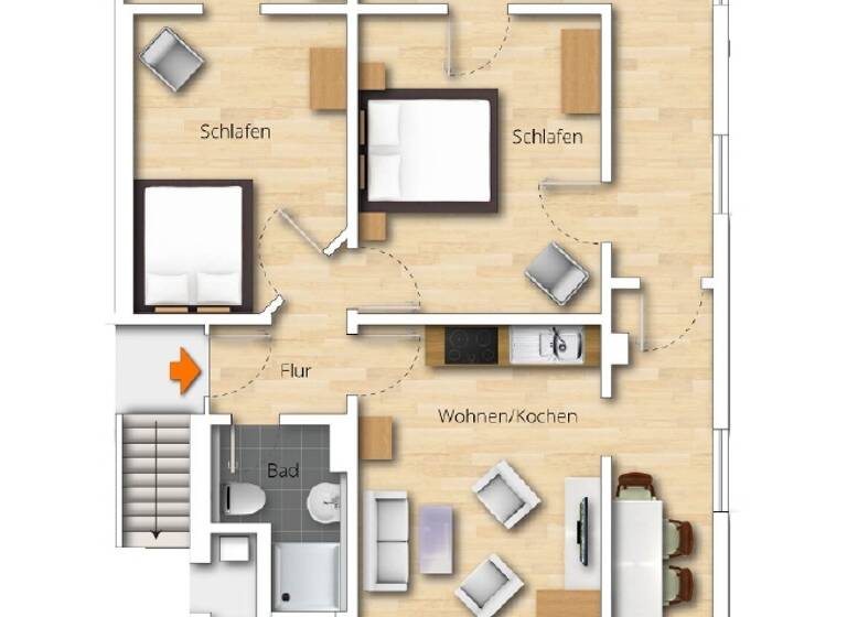 Wohnung zum Kauf 599.000 € 3 Zimmer 109 m² 2. Geschoss Bergstraße 43 Seebad Bansin Heringsdorf 17429