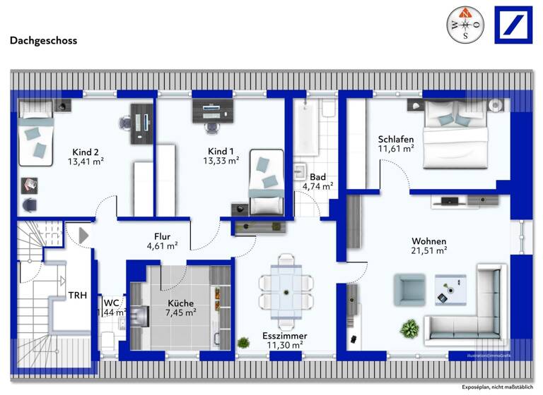 Wohnung zum Kauf 252.000 € 5 Zimmer 89,4 m²<br/>Wohnfläche Dachgeschoss<br/>Geschoss Markgröningen Markgröningen 71706