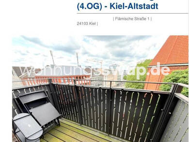 Studio zur Miete Tauschwohnung 998 € 2 Zimmer 58 m² 4. Geschoss Kiel 24103