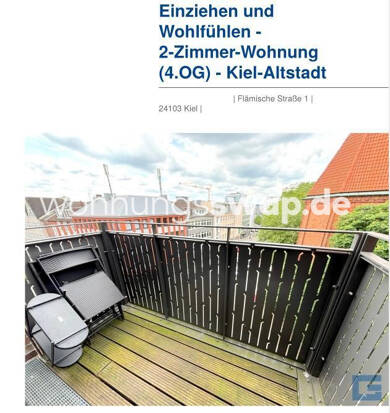 Studio zur Miete Tauschwohnung 998 € 2 Zimmer 58 m² 4. Geschoss Kiel 24103