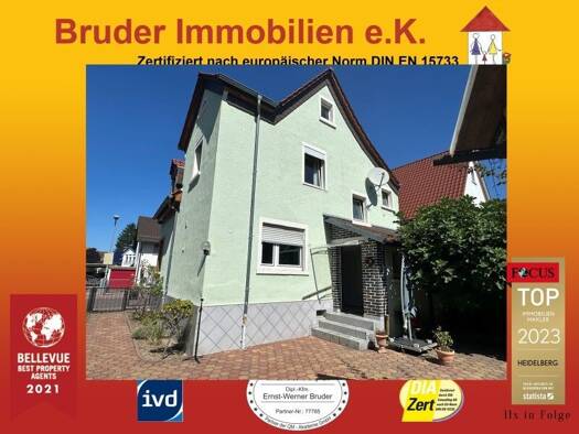 Einfamilienhaus zum Kauf provisionsfrei 480.000 € 4 Zimmer 110 m² 572 m² Grundstück Sandhausen 69207