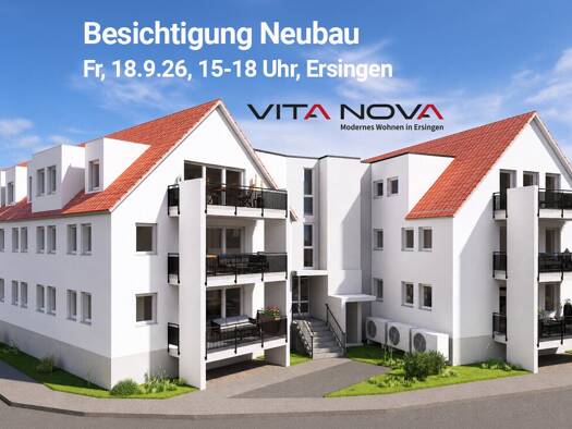 Wohnung zum Kauf - Erstbezug provisionsfrei 431.000 € 3,5 Zimmer 95,7 m² EG Ersingen Erbach 89155