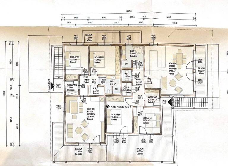 Penthouse zum Kauf - Erstbezug 960.000 € 6 Zimmer 162 m² Waidring 6384
