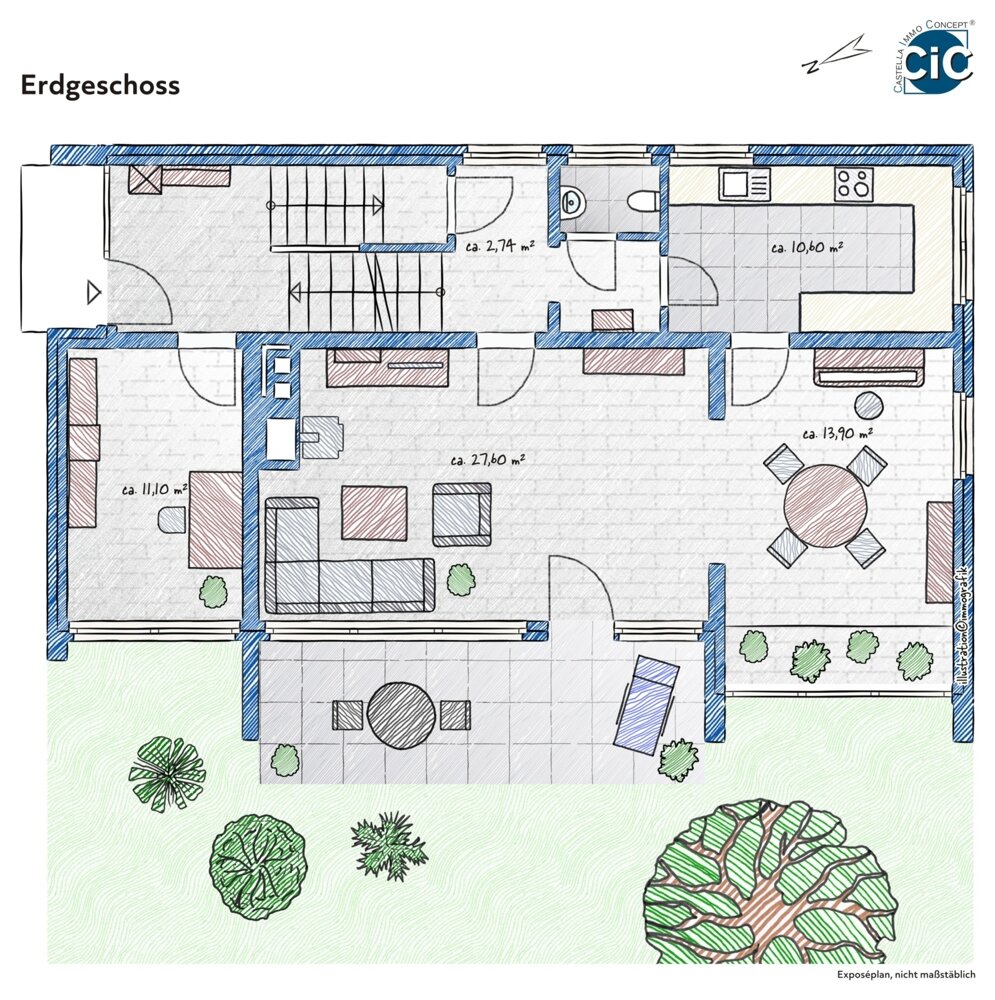 Einfamilienhaus zum Kauf 429.000 € 6 Zimmer 151,4 m²<br/>Wohnfläche 595 m²<br/>Grundstück Möckmühl Möckmühl 74219