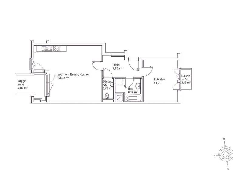 Wohnung zum Kauf 798.000 € 2 Zimmer 68,5 m² 3. Geschoss Maxvorstadt München / Maxvorstadt 80335