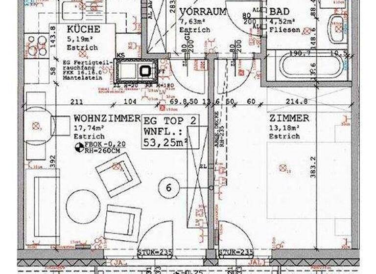 Wohnung zur Miete 694 € 53,3 m² Waldviertler Wohnpark 20/2 Schrems 3943