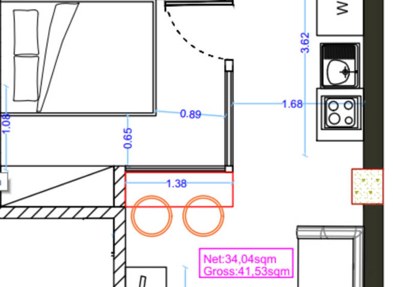 Studio zum Kauf 188.000 € 2 Zimmer 41 m² 1. Geschoss Thessaloniki