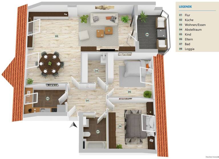 Wohnung zum Kauf 199.000 € 3 Zimmer 95,6 m²<br/>Wohnfläche Dachgeschoss<br/>Geschoss Gifhorn Gifhorn 38518