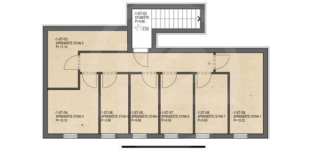 Wohnung zum Kauf 191.828 € 3 Zimmer 74 m²<br/>Wohnfläche 2.<br/>Geschoss Podsused