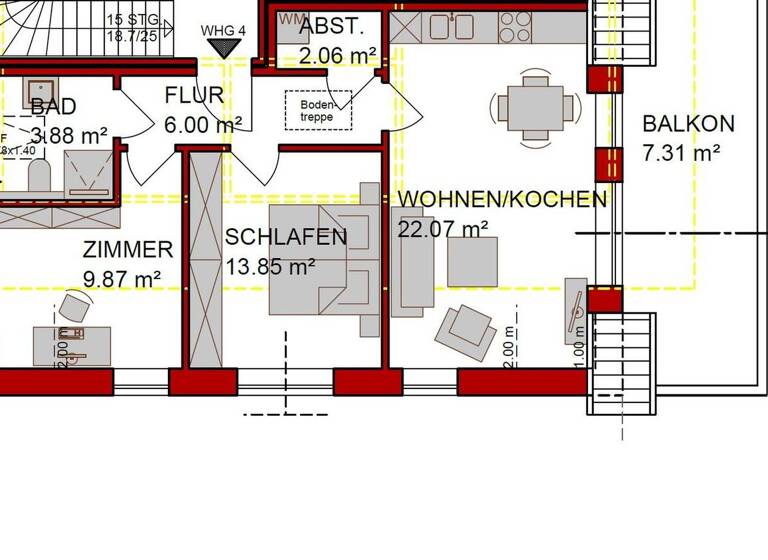 Wohnung zur Miete 943 € 3 Zimmer 65 m² frei ab 01.07.2026 Heideweg 7 Scheeßel 27383