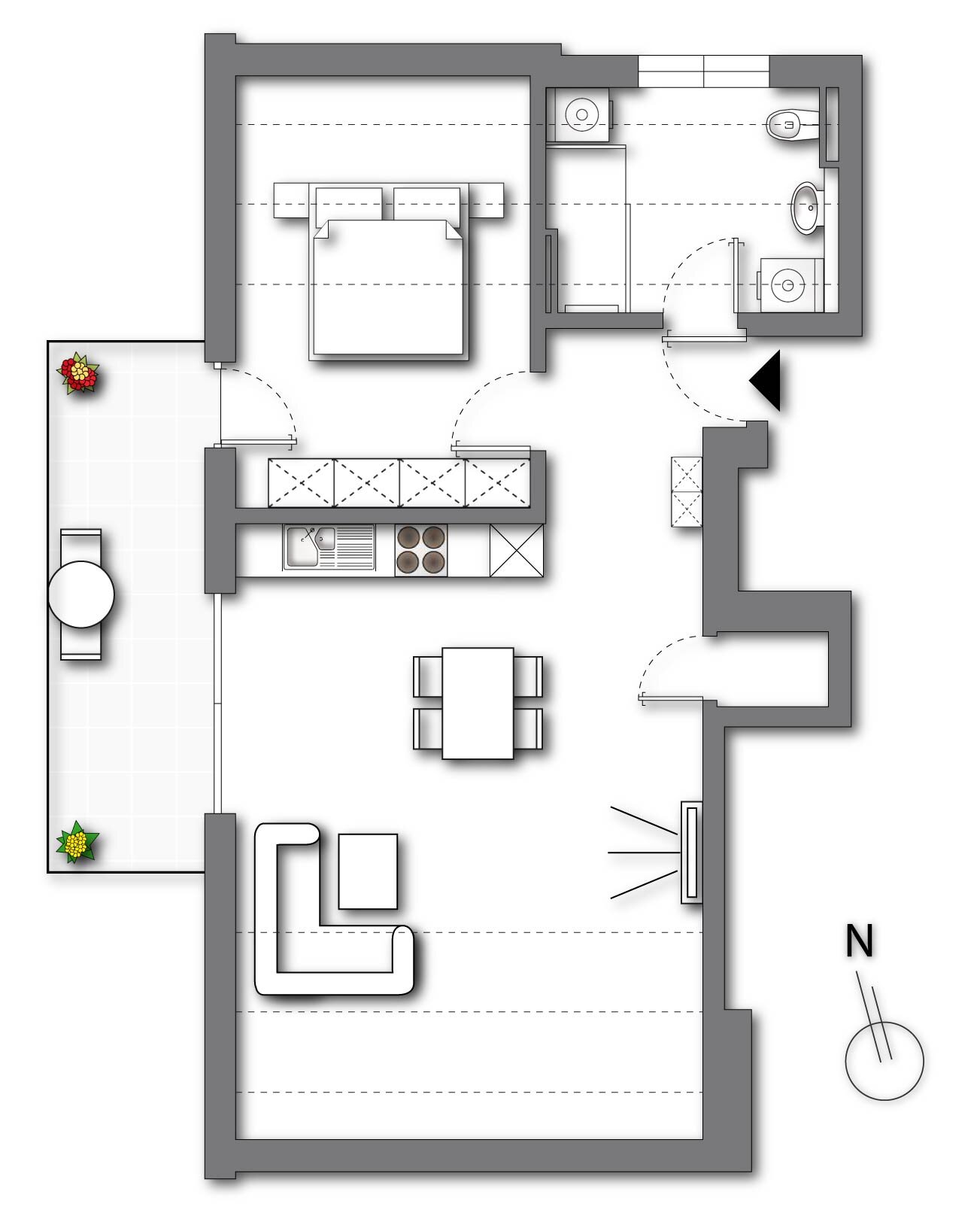 Studio zur Miete 1.270 € 2 Zimmer 61 m²<br/>Wohnfläche 2.<br/>Geschoss Bad Reichenhall Bad Reichenhall 83435