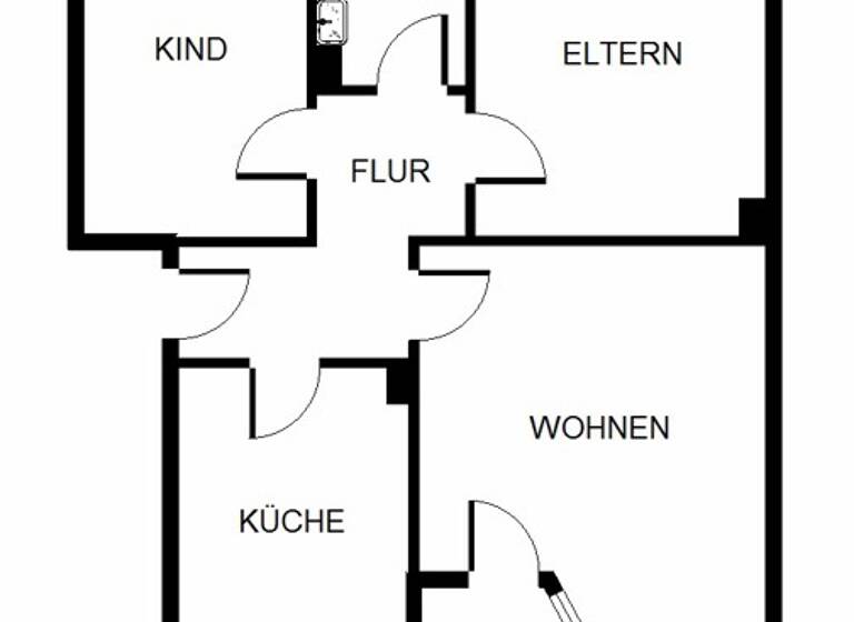 Wohnung zur Miete 479 € 3,5 Zimmer 60,1 m² 2. Geschoss frei ab 08.03.2026 Sperberstr. 15 Buer Gelsenkirchen 45894