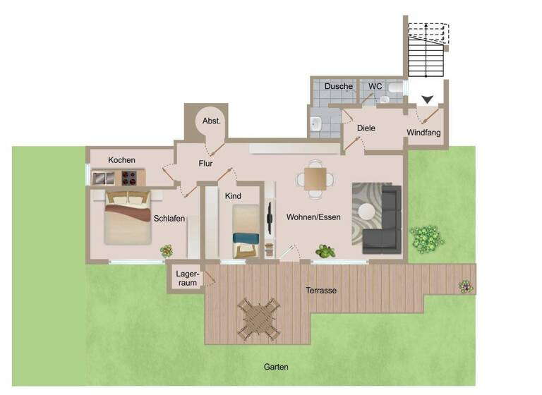 Wohnung zur Miete 762 € 3 Zimmer 114 m² EG Dietfurt Dietfurt an der Altmühl 92345