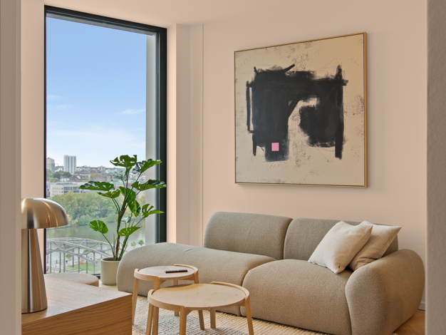 Wohnung zur Miete 2.890 € 2 Zimmer 69,5 m² 14. Geschoss Ostend Frankfurt am Main 60314