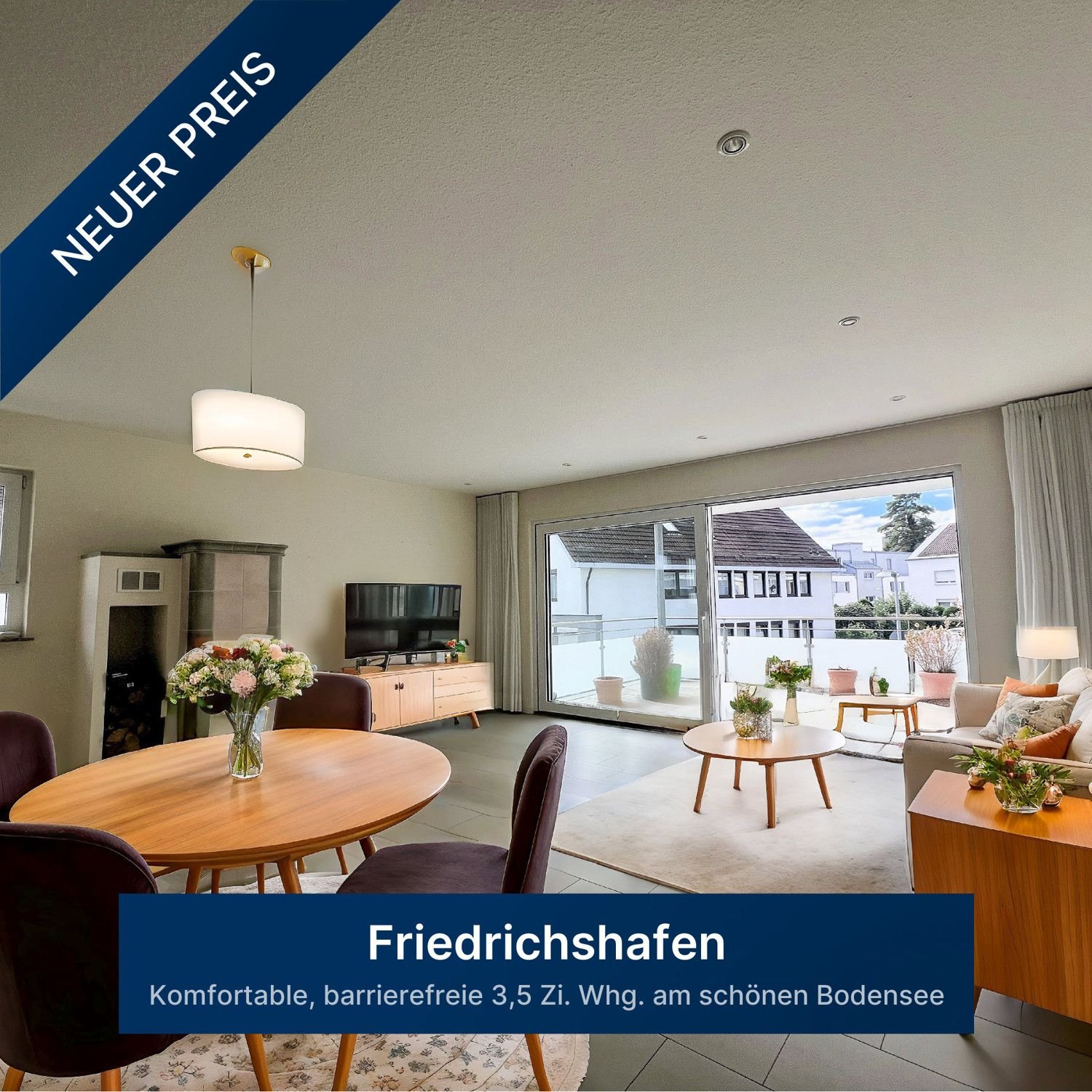 Wohnung zum Kauf 465.000 € 3,5 Zimmer 102 m²<br/>Wohnfläche 1.<br/>Geschoss Friedrichshafen - West 3 Friedrichshafen 88045