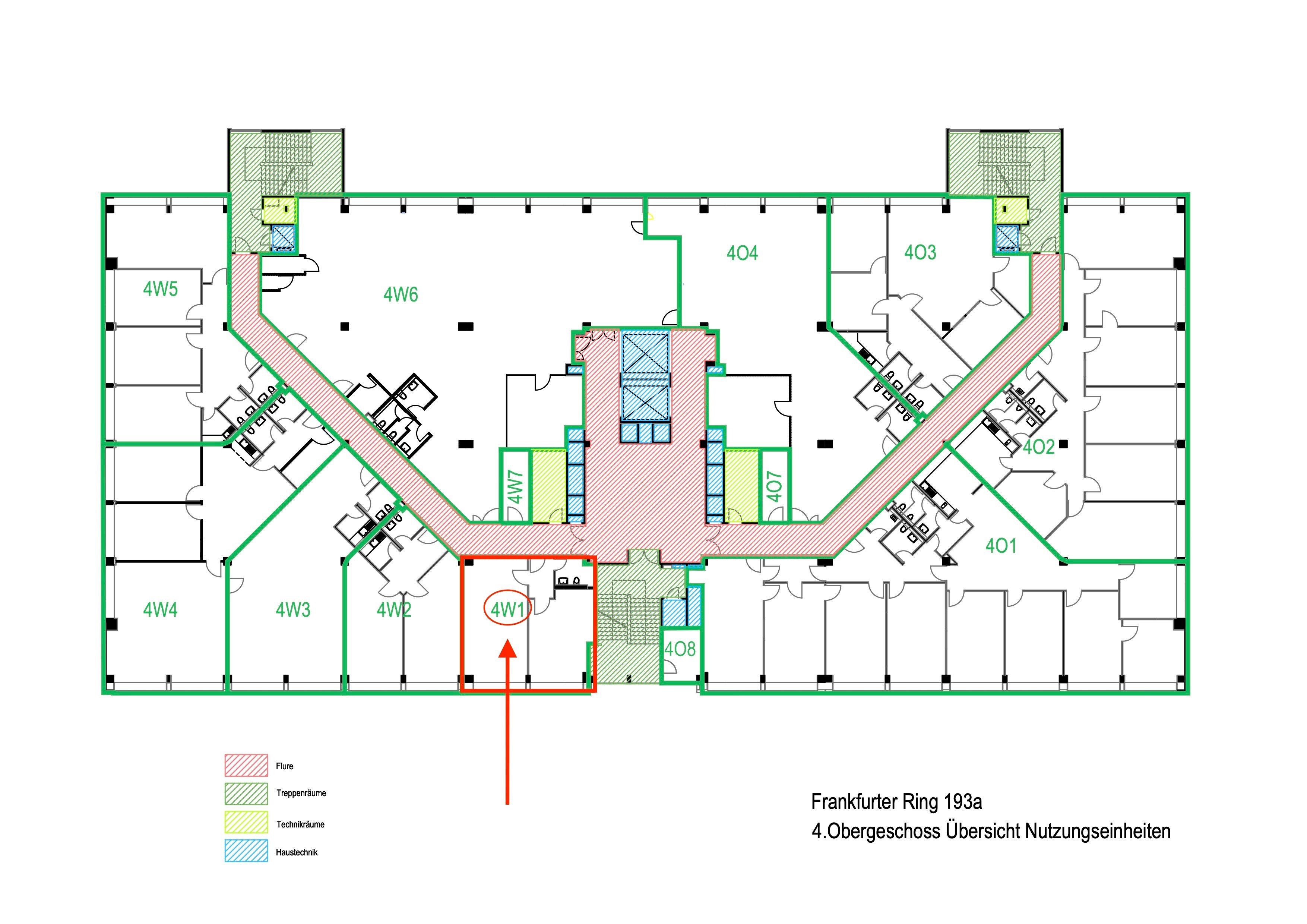 Bürofläche zur Miete provisionsfrei 16,25 € 3 Zimmer 89 m²<br/>Bürofläche Frankfurter Ring 193a Alte Heide - Hirschau München 80807