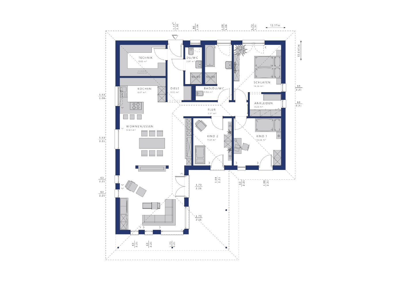 Bungalow zum Kauf 432.573 € 4 Zimmer 128 m²<br/>Wohnfläche 740 m²<br/>Grundstück Hermsdorf Niedere Börde 39326