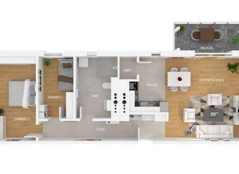 Wohnung zum Kauf provisionsfrei 327.870 € 3 Zimmer 75,1 m² 2. Geschoss Oettingen 86732