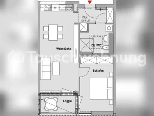 Wohnung zur Miete nur mit Wohnberechtigungsschein Tauschwohnung 595 € 2 Zimmer 55 m² 3. Geschoss Berg am Laim München 81829