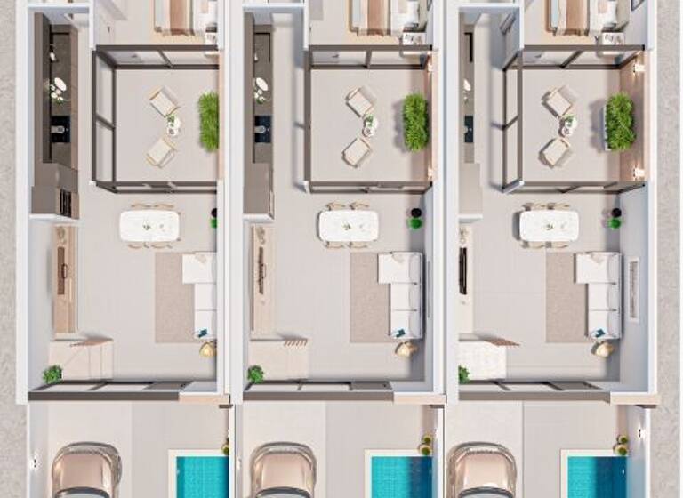 Reihenmittelhaus zum Kauf - Erstbezug provisionsfrei 289.000 € 4 Zimmer 97 m² 100 m² Grundstück SAN PEDRO DEL PINATAR 30740