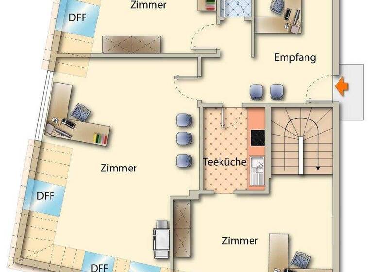 Bürogebäude zum Kauf 399.000 € 5 Zimmer 140 m² Bürofläche Denzingen Günzburg 89312