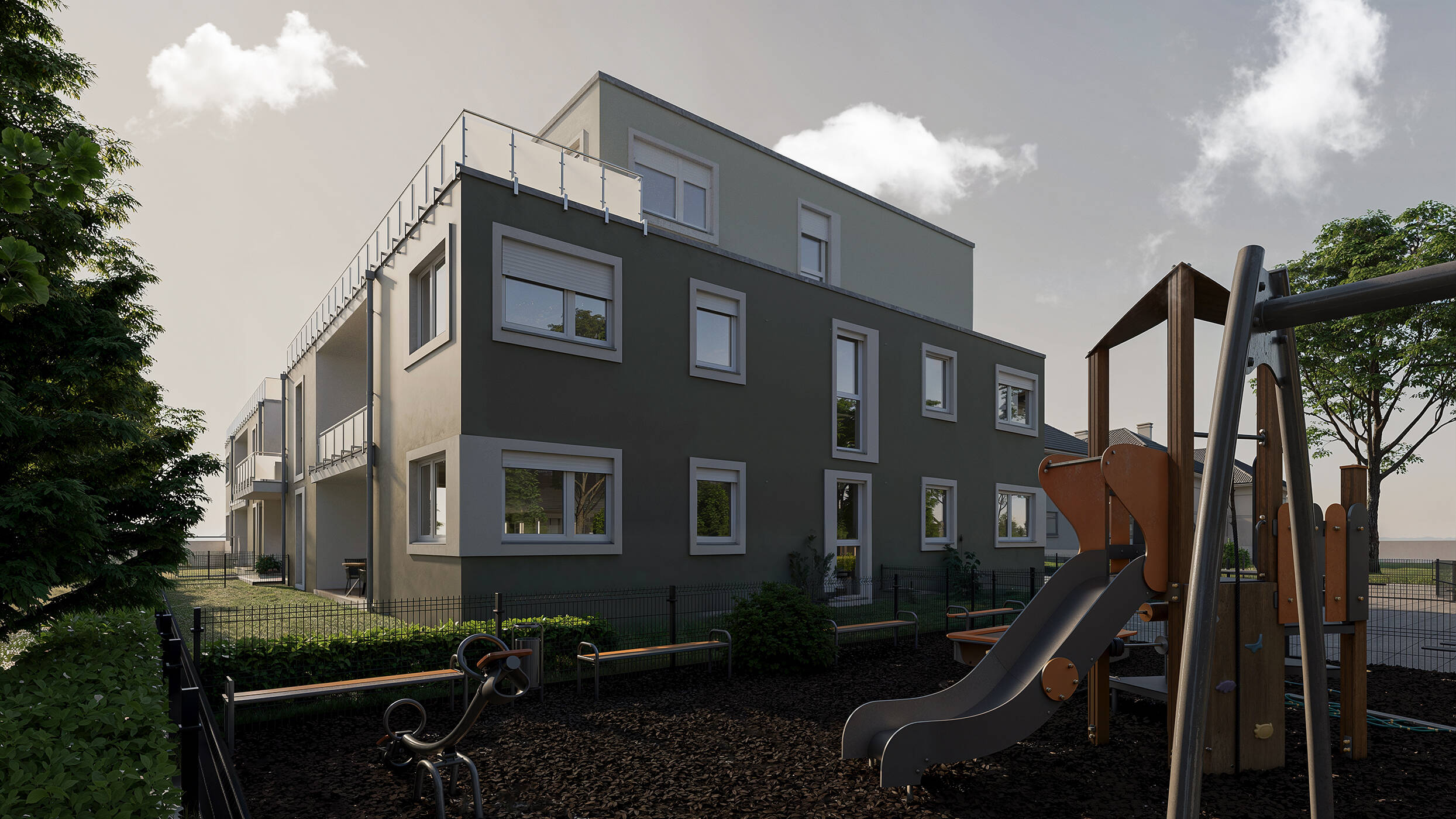 Terrassenwohnung zum Kauf provisionsfrei 293.425 € 2 Zimmer 48,5 m²<br/>Wohnfläche EG<br/>Geschoss ab sofort<br/>Verfügbarkeit Flurstraße Nordstadt Fürth 90765