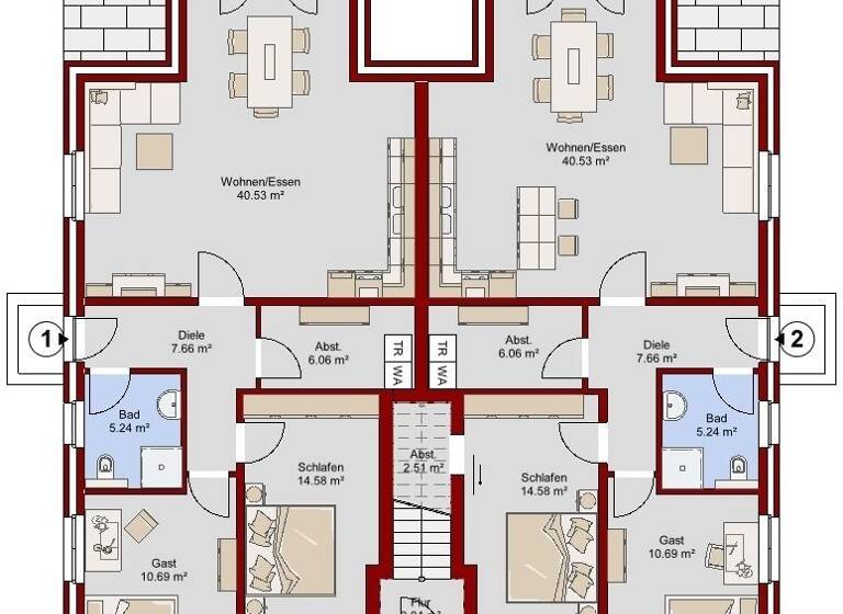 Mehrfamilienhaus zum Kauf provisionsfrei als Kapitalanlage geeignet 1.276.000 € 3 Zimmer 329 m² Syke 28857