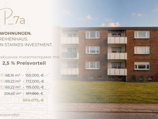 Mehrfamilienhaus zum Kauf provisionsfrei 504.075 € 206,6 m² Kreyenbrück Oldenburg 26133