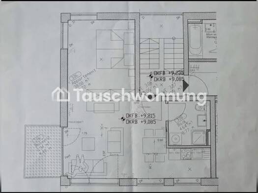 Terrassenwohnung zur Miete Tauschwohnung 590 € 2 Zimmer 50 m² 3. Geschoss Steinweg Regensburg 93059