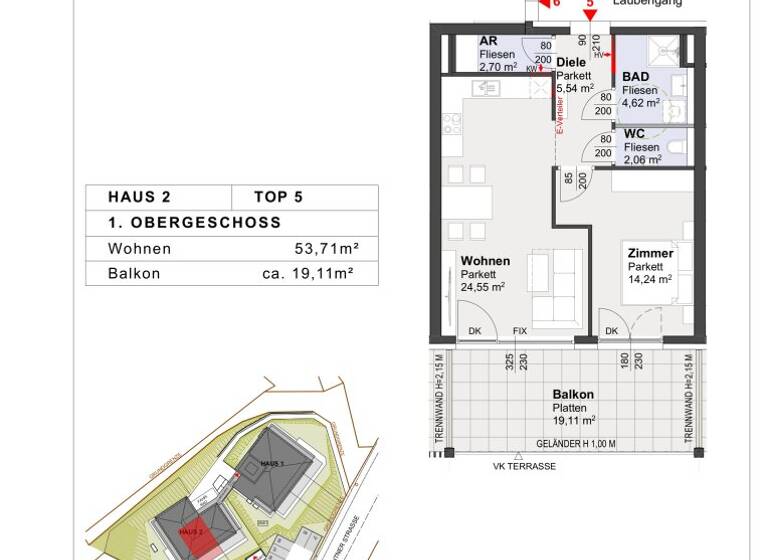 Wohnung zum Kauf - Erstbezug 365.400 € 2 Zimmer 53,7 m² 1. Geschoss Krumpendorf am Wörthersee 9201